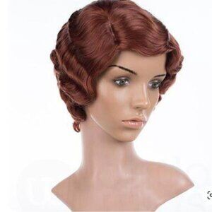 Arda Wigs - Josephine Classic Finger Wave Wig In Dark Copper  Red